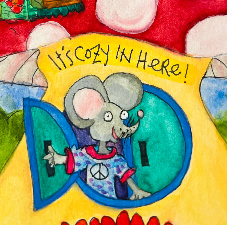 It's cozy in here! Meet one of my playful pins on Pinterest!
